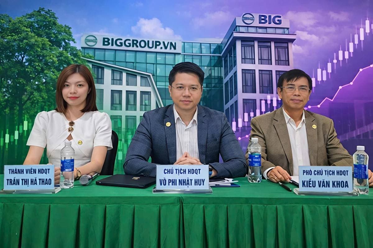 Chủ tịch Võ Phi Nhật Huy và dàn lãnh đạo tăng gấp đôi số lượng cổ phiếu BIG đầu năm 2026