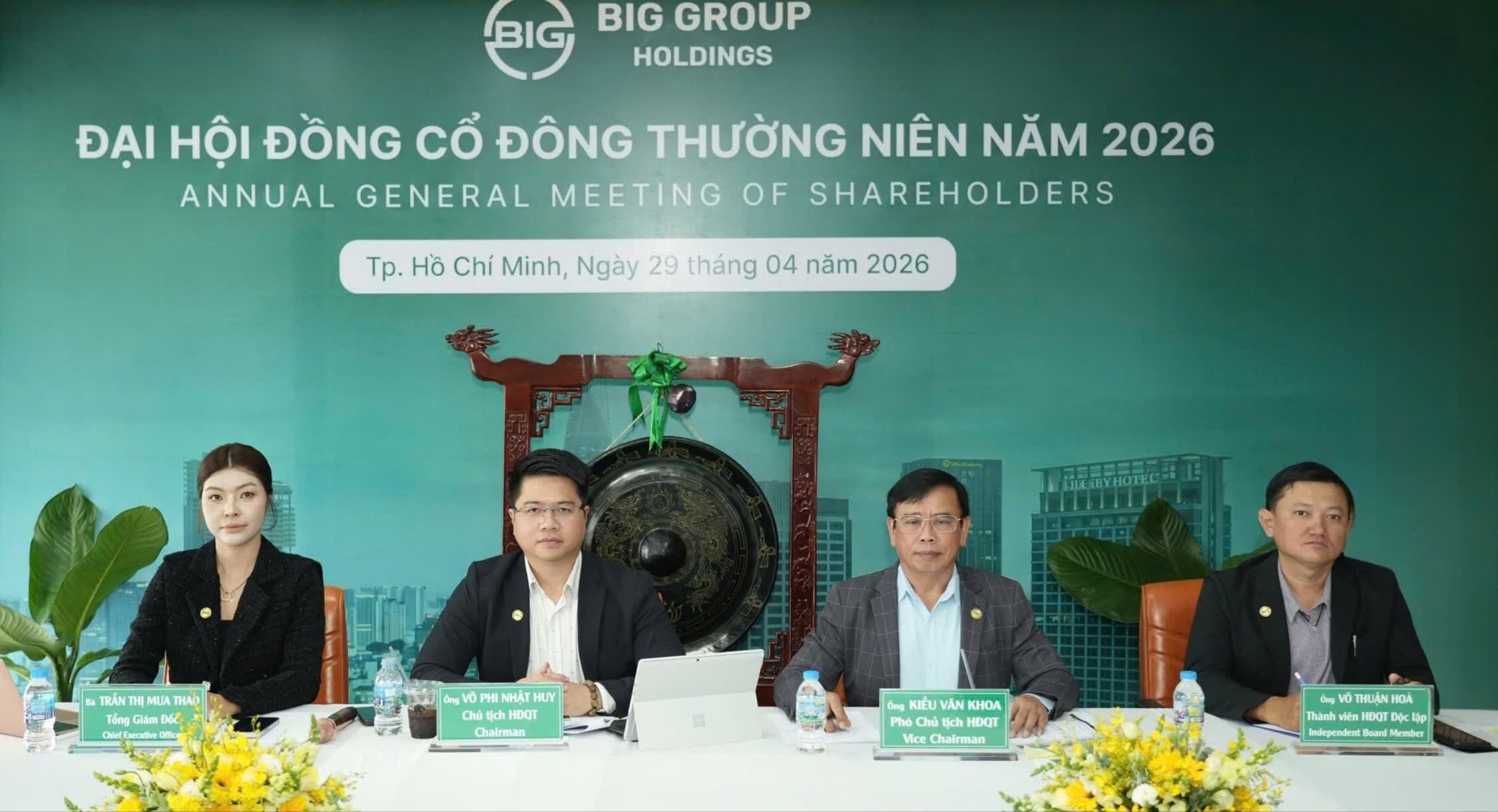 ĐHĐCĐ BIG: Chia cổ tức 12%, Bổ sung đủ 5 thành viên HĐQT, chuẩn bị lên HOSE